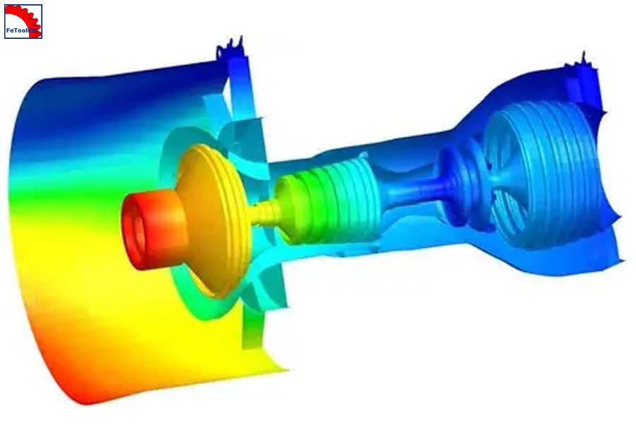 Engine shaft stress analysis